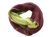 MAISON SCOTCH Women Scarf OS Purple Green Infinite Knitted