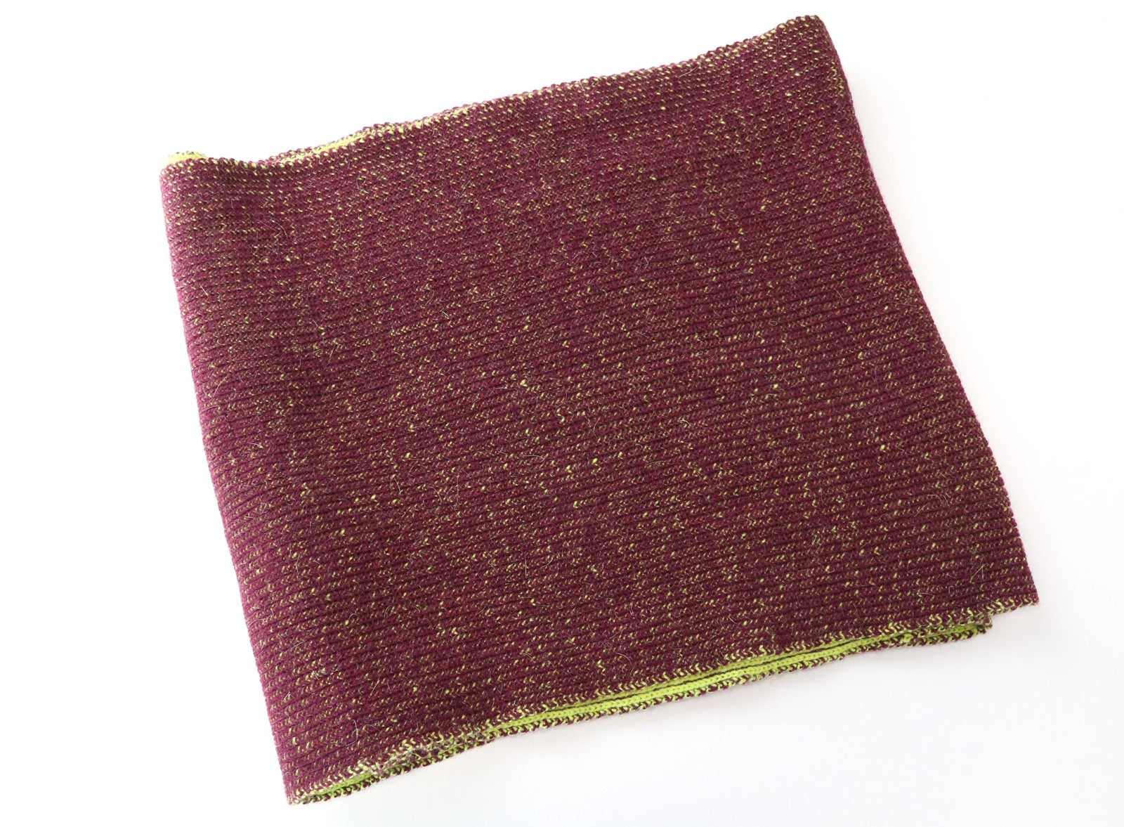 MAISON SCOTCH Women Scarf OS Purple Green Infinite Knitted