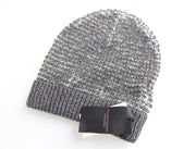 MAISON SCOTCH Women Hat OS Grey Wool Blend Knitted Beanie
