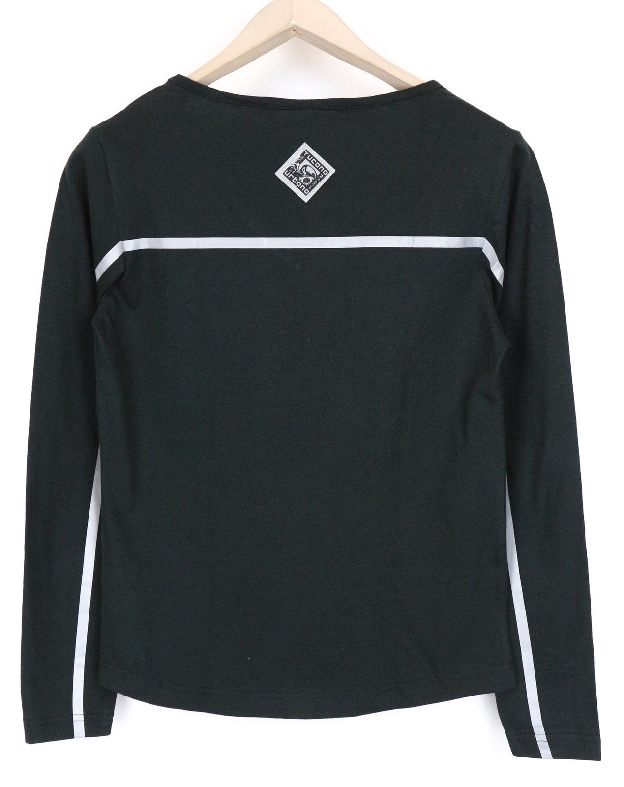 TUCANO URBANO T-TU Women T-Shirt S Black Jersey Pure Cotton Pullover