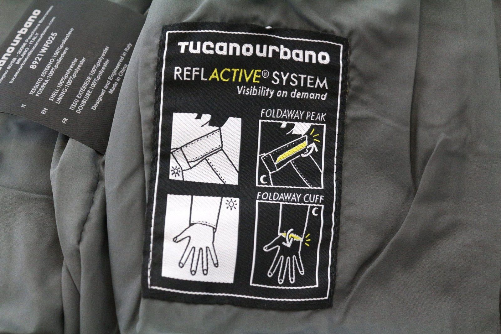 TUCANO URBANO Tina Women Jacket IT 38 Black Breathable Windproof Waterpoof