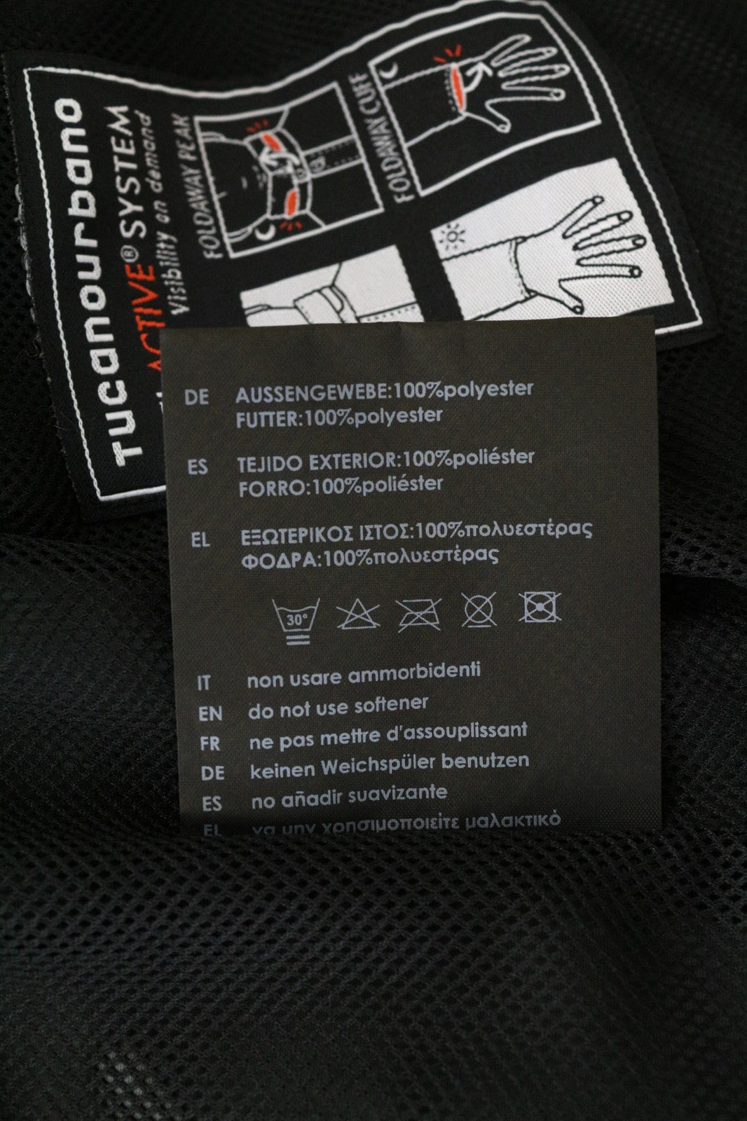 TUCANO URBANO New Tucanji Men's Jacket IT48 Grey MotoWindbreaker Breathable