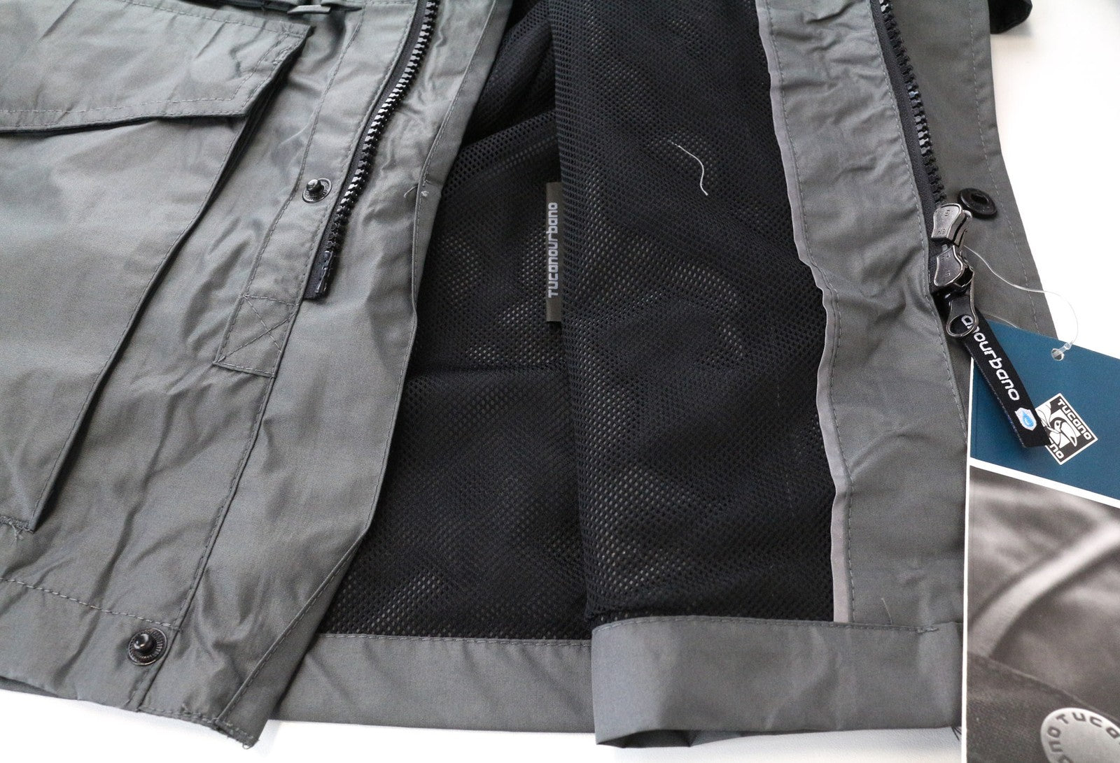 TUCANO URBANO New Tucanji Men's Jacket IT48 Grey MotoWindbreaker Breathable