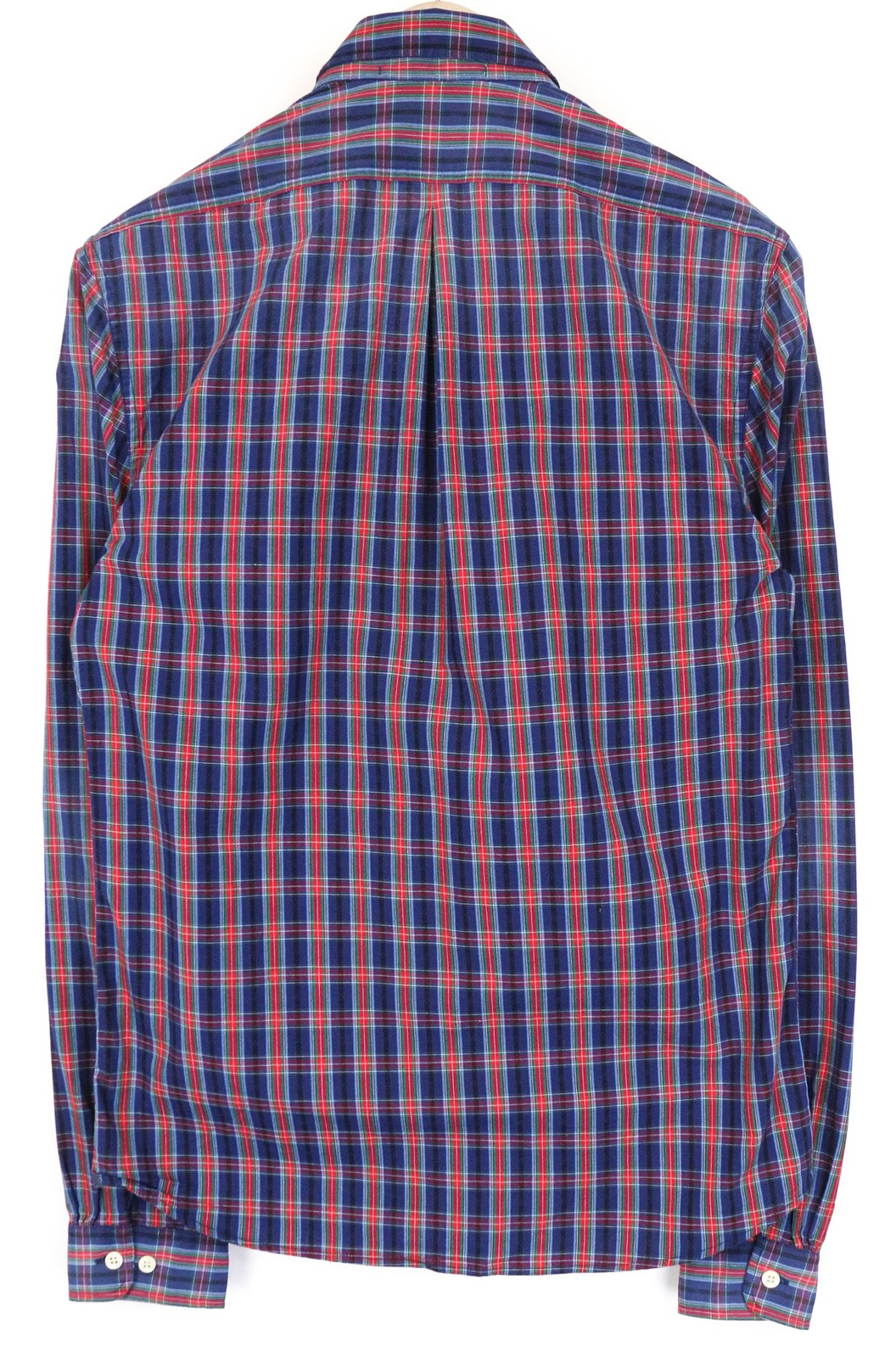 SCOTCH & SODA Ams Couture Men Shirt S Blue Red Checked Long Sleeve Cotton