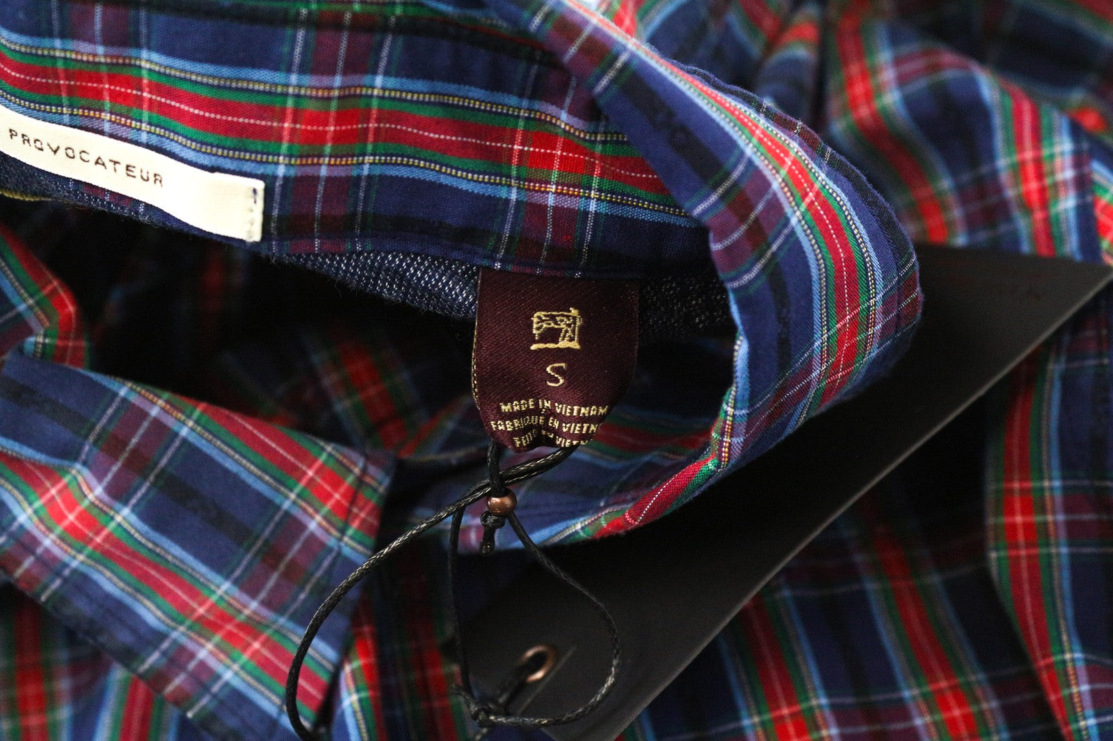 SCOTCH & SODA Ams Couture Men Shirt S Blue Red Checked Long Sleeved Cotton