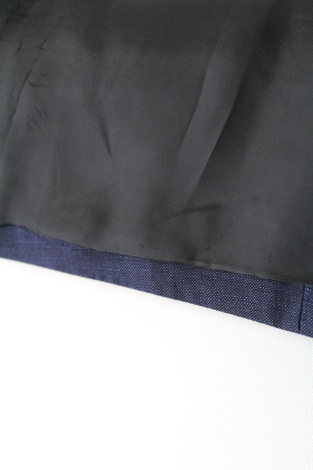 SUITSUPPLY Verona Men Blazer UK36R Tuxedo Single-Breasted Blue Wool Linen