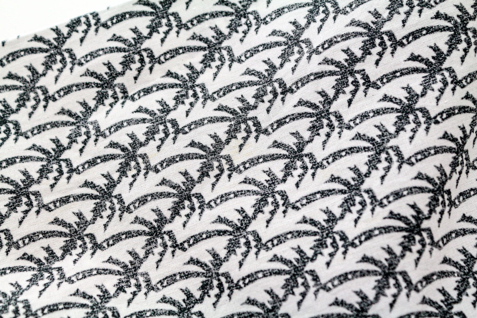 SCOTCH & SODA Ams Couture Men Shirt S Cotton Grey White Palm Pattern