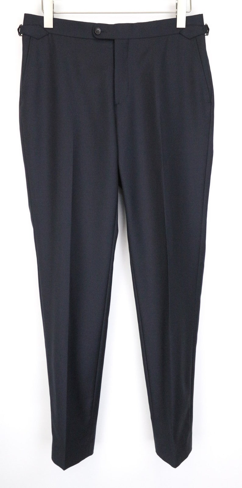 SUITSUPPLY Ferrara Men Suit UK38R Blue Slim 2-Piece Wool V-Neck Twill