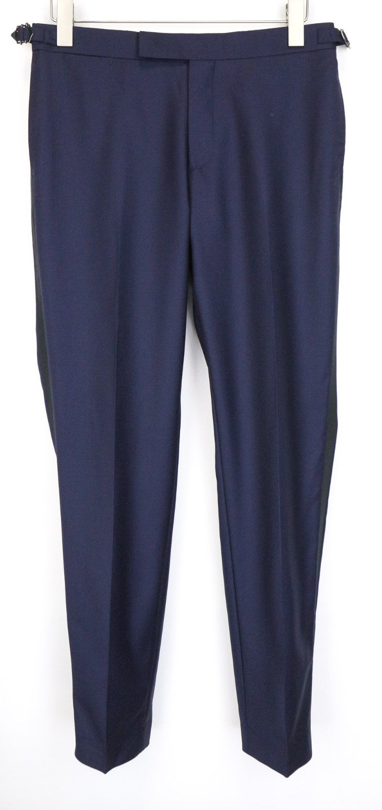 SUITSUPPLY U-Neck Men Suit UK36S Navy Slim 2-Piece Wool Tuxedo Classic