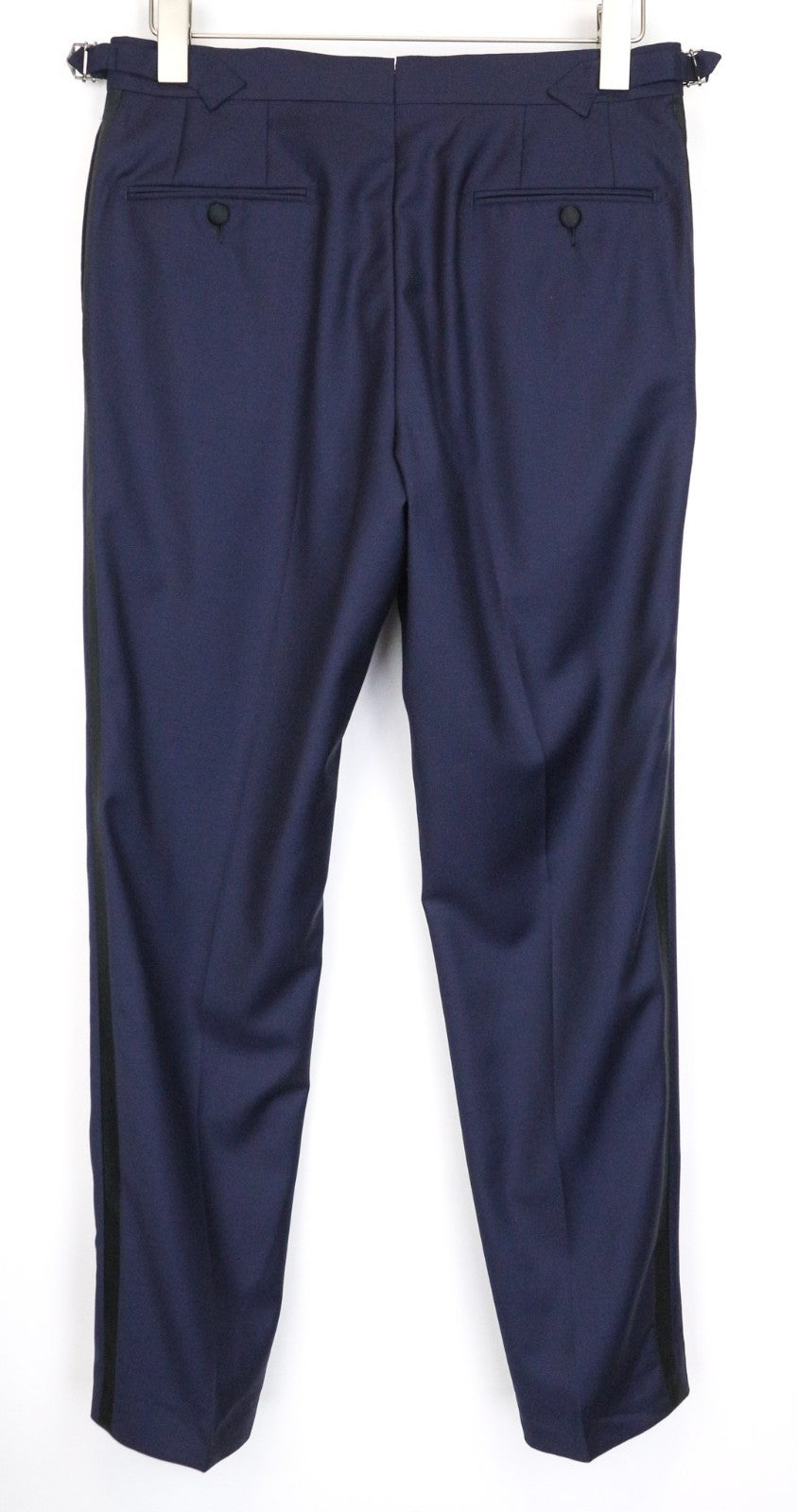 SUITSUPPLY U-Neck Men Suit UK36S Navy Slim 2-Piece Wool Tuxedo Classic