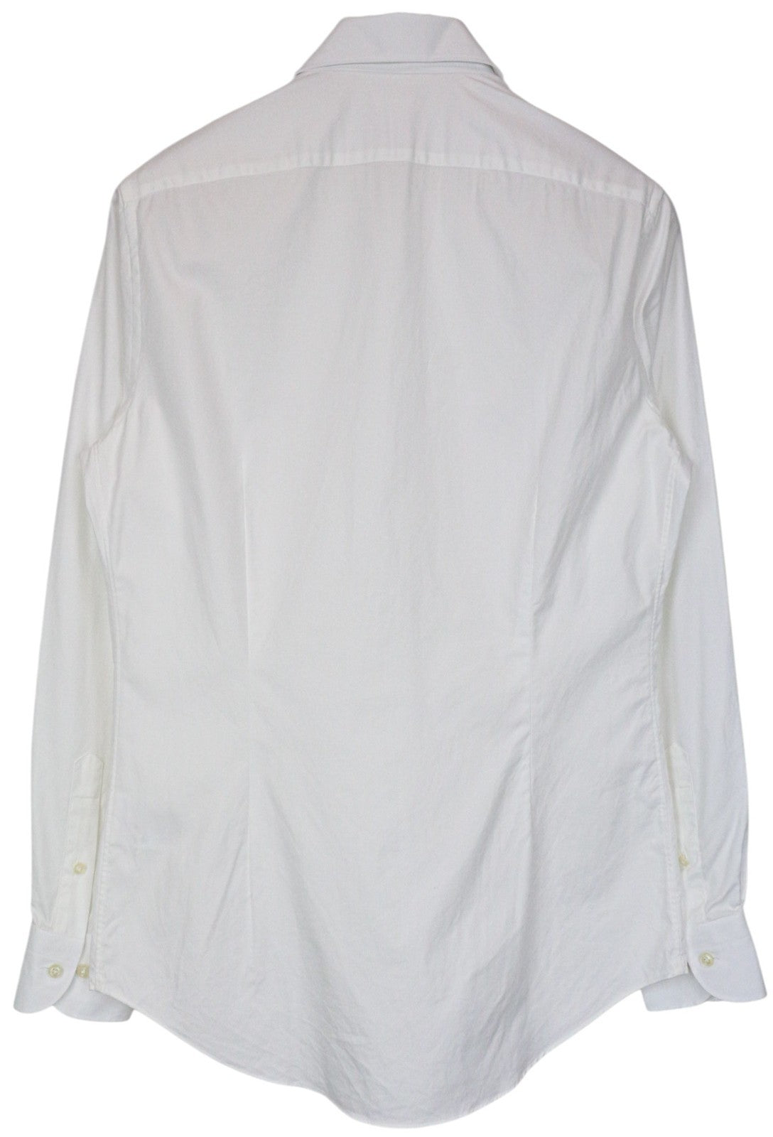 SUITSUPPLY Men's Formal Shirt 40/15 3/4 Extra Slim White Cotton Long Sleeve