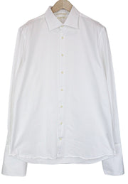 SUITSUPPLY Men's Formal Shirt 43/17 Slim White Pure Cotton Classic Long Sleeve