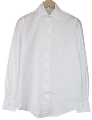 SUITSUPPLY Traveller Men's Formal Shirt 38/15 Slim White Cotton Spread Collar