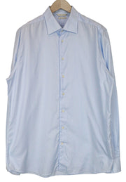 SUITSUPPLY Men's Formal Shirt 45-7/17 3/4L Slim Blue Button-Up Long Sleeve