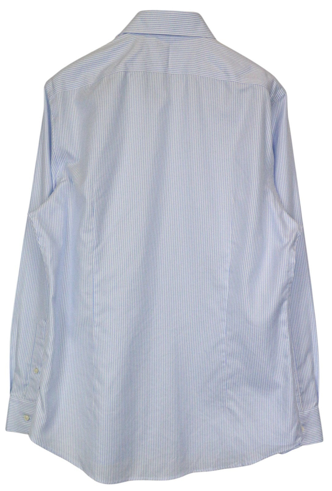 SUITSUPPLY Men's Formal Shirt 43/17 Extra Slim Blue Cotton Striped Classic