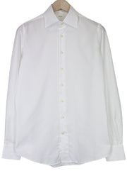 SUITSUPPLY Traveller Men's Formal Shirt 38/15 Slim White Twill Long Sleeve