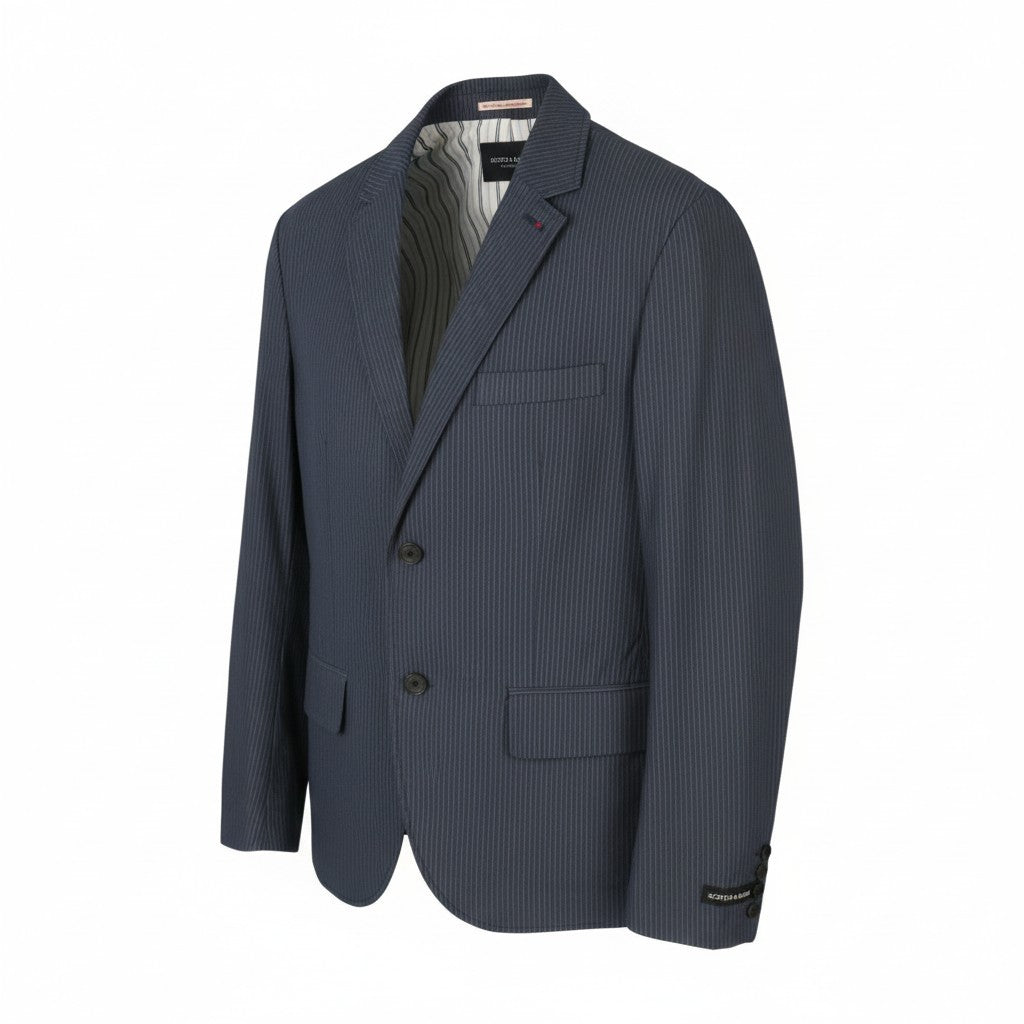 Blauer Blazer aus Baumwolle