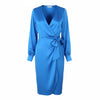 Dress Blue Aster Satin
