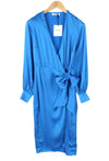 Dress Blue Aster Satin