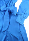 Dress Blue Aster Satin