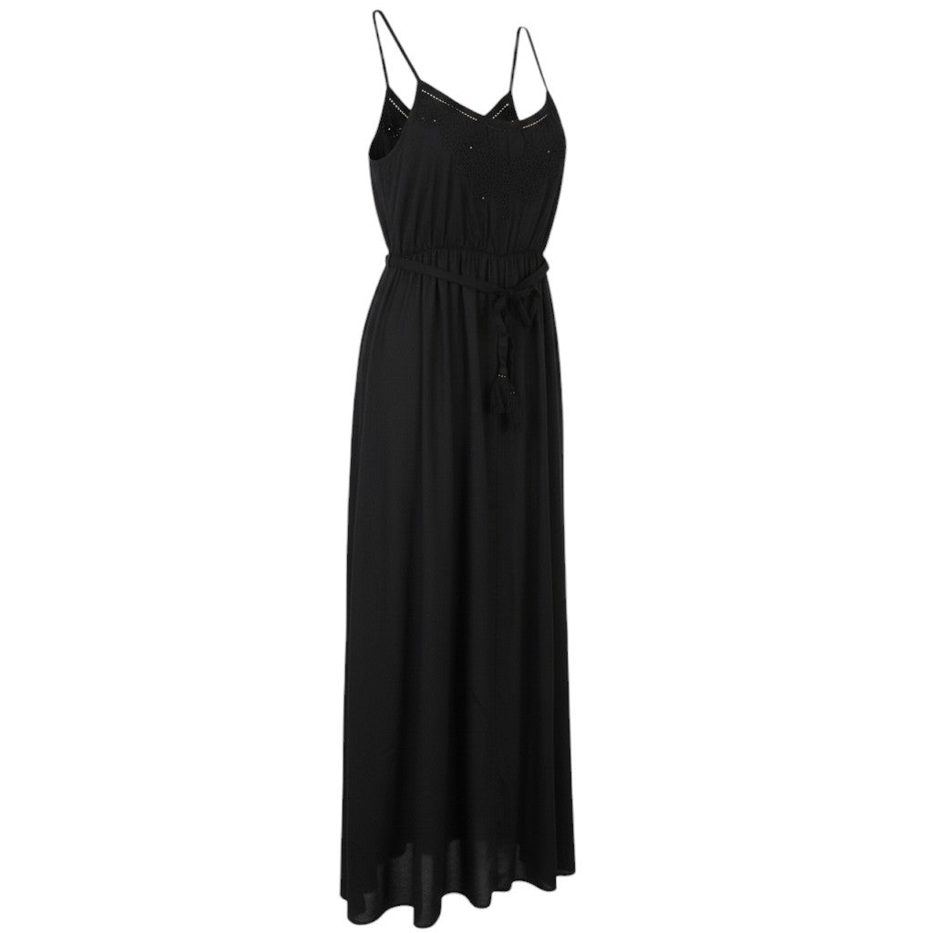 Schwarzes Viskosekleid