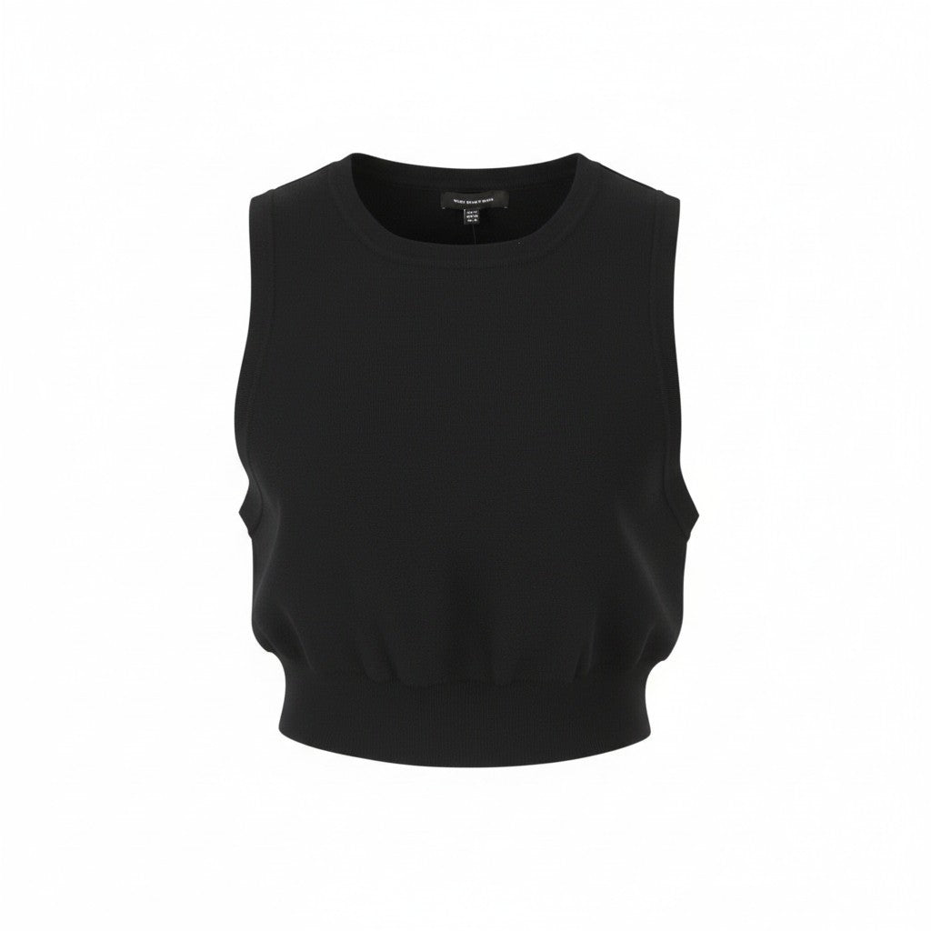 Schwarzes Rayon-T-Shirt