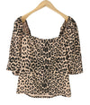 Blouse Leopard Puff Sleeve