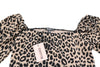 Blouse Leopard Puff Sleeve