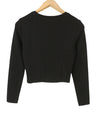 Blouse Queeny L/S Cropped Twist