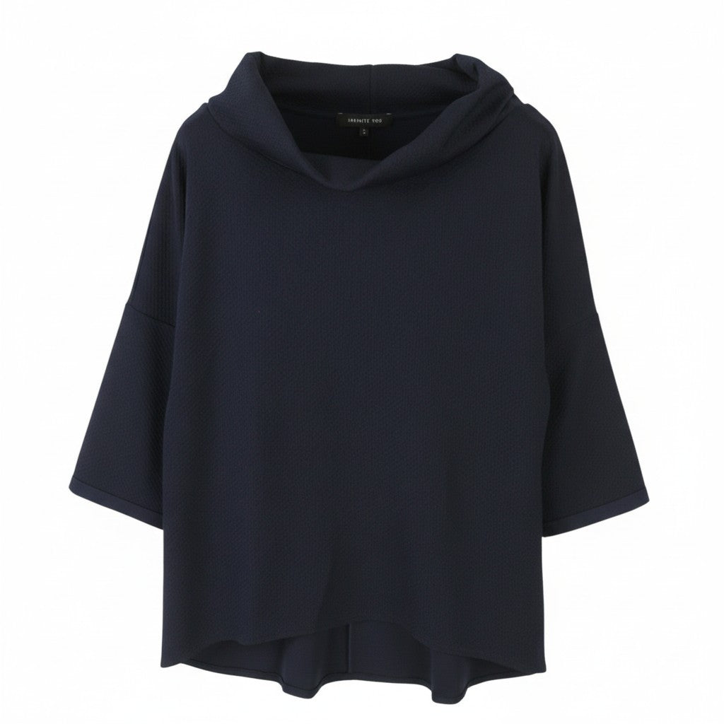 Blaue Polyesterbluse