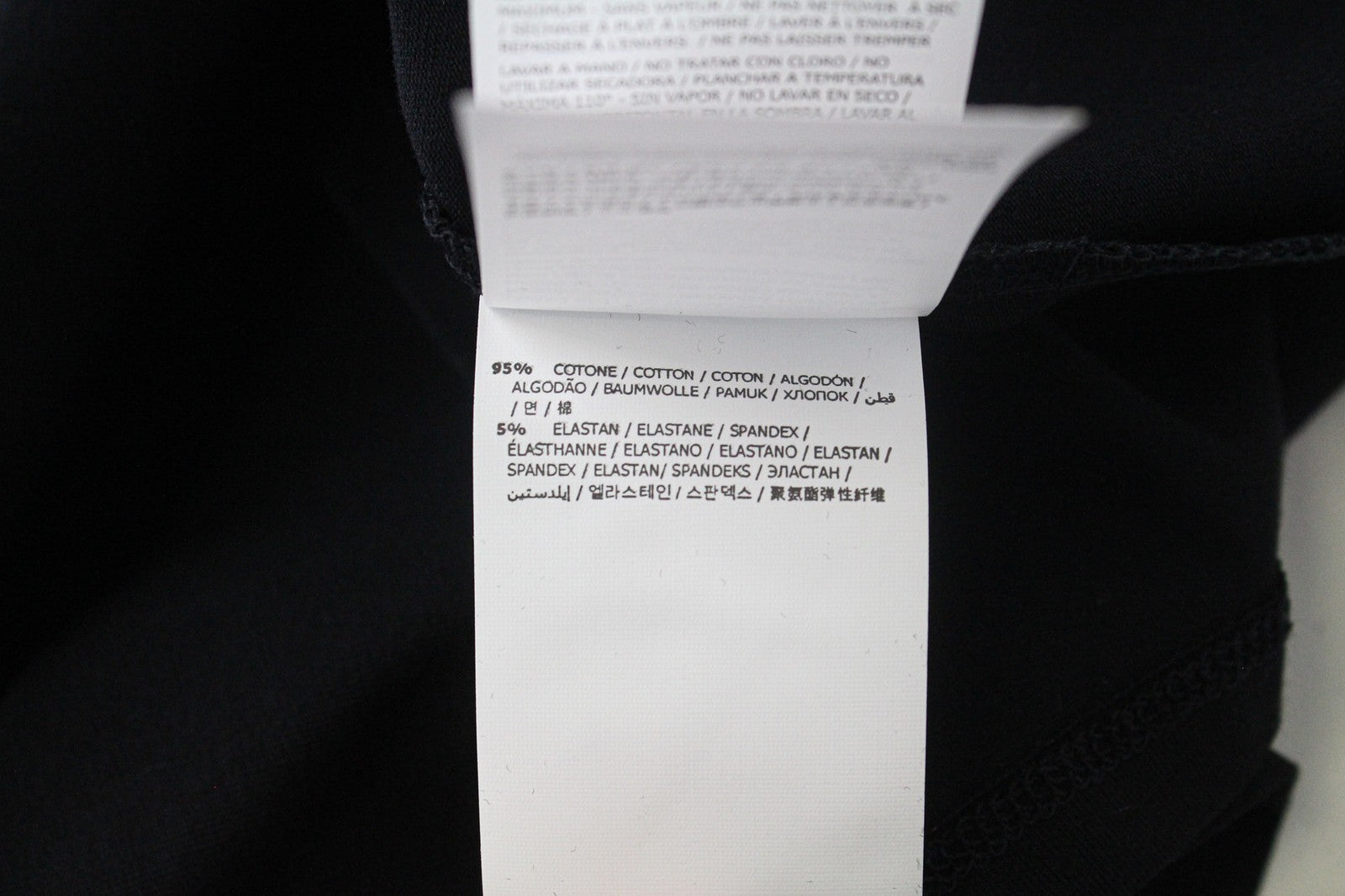 MARINA YACHTING Women T-Shirt S Black Cotton Crew Neck  Rhinestone Pullover