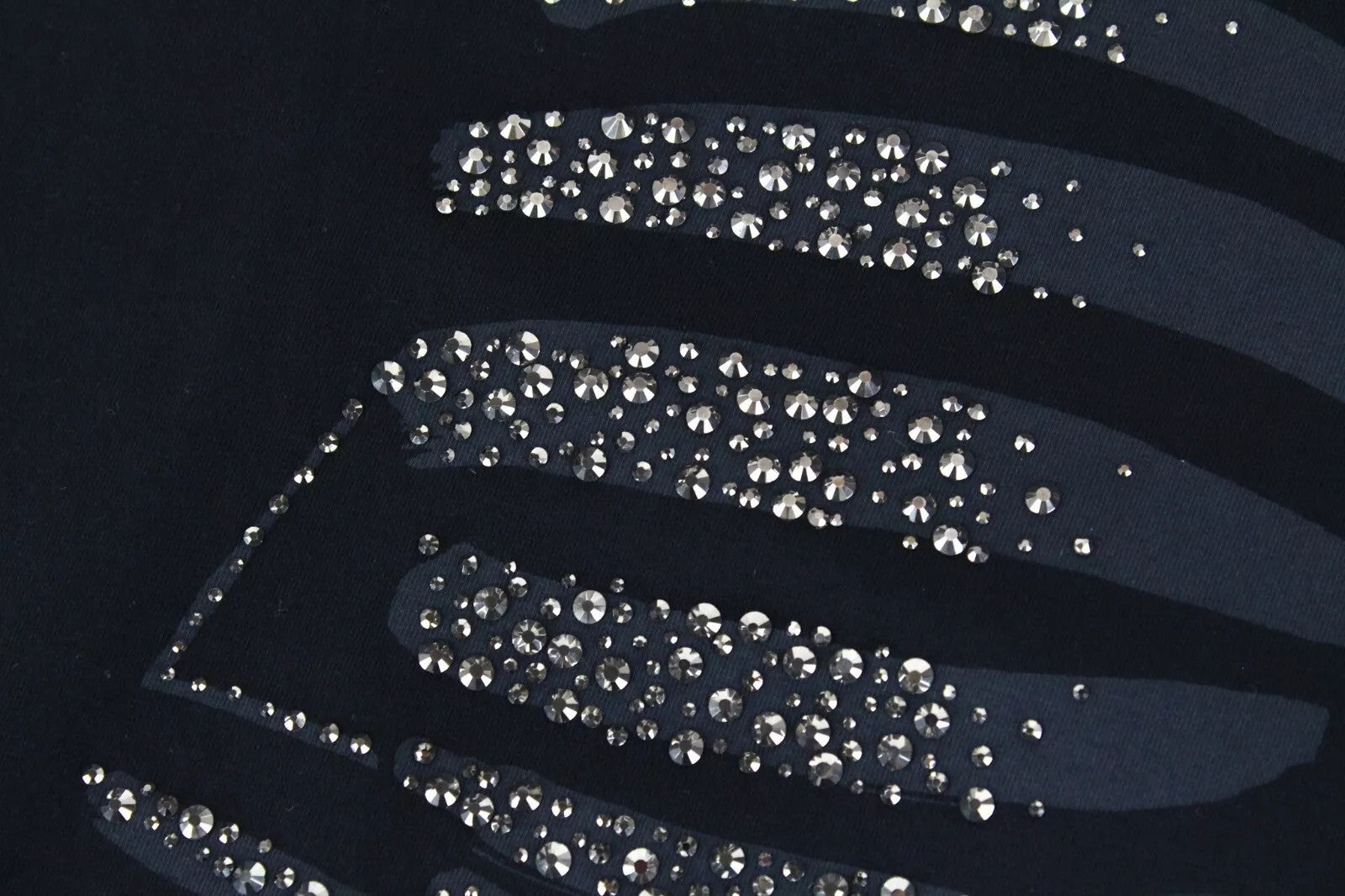 MARINA YACHTING WOMEN Black Logo Tee S Stretch Cotton Round Neck T-Shirt