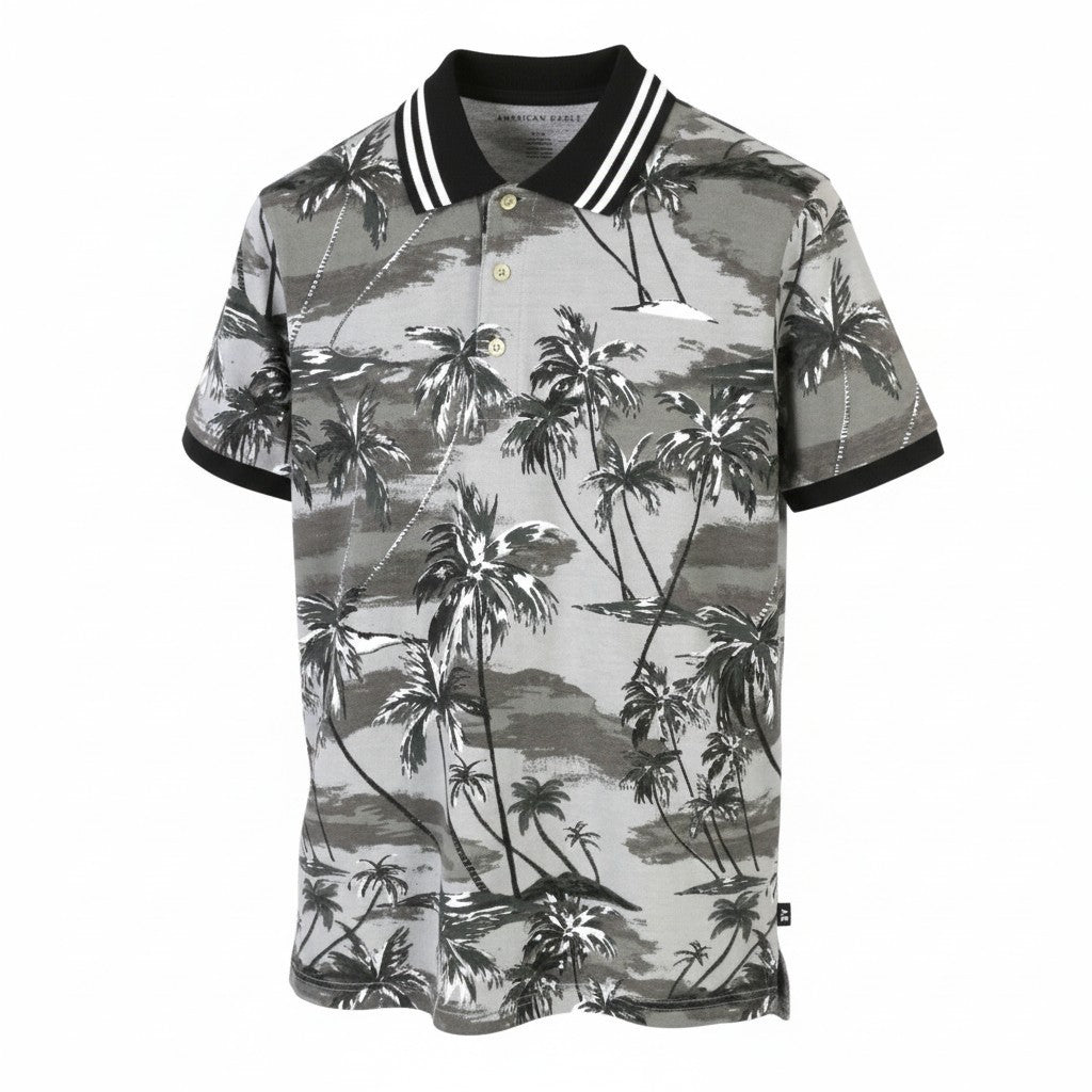 Graue Poloshirts aus Baumwolle