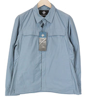 TUCANO URBANO Albertina Women's Moto Jacket EU42 Light Blue Cotton Blend Coat