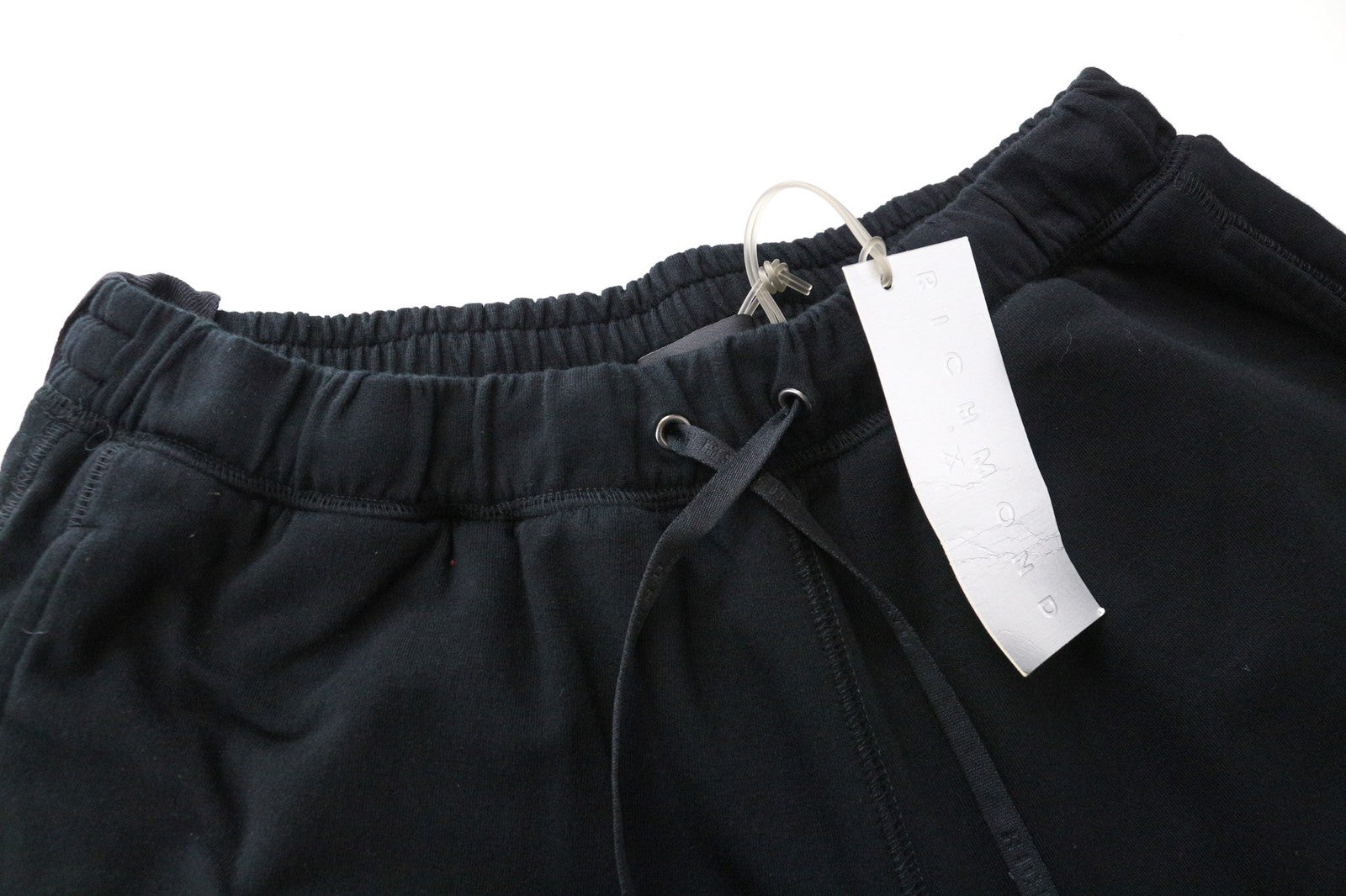 RICHMOND Men's Jogger Pants Black L Cotton Stretch Pull-On with Drawstrings