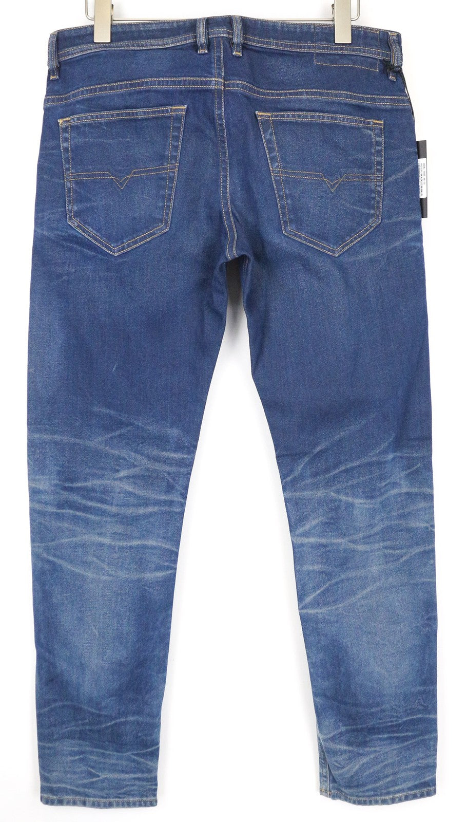 DIESEL Thommer 0870I Men's Slim Jeans W34 Blue Stretch Washed Denim 5-Pockets