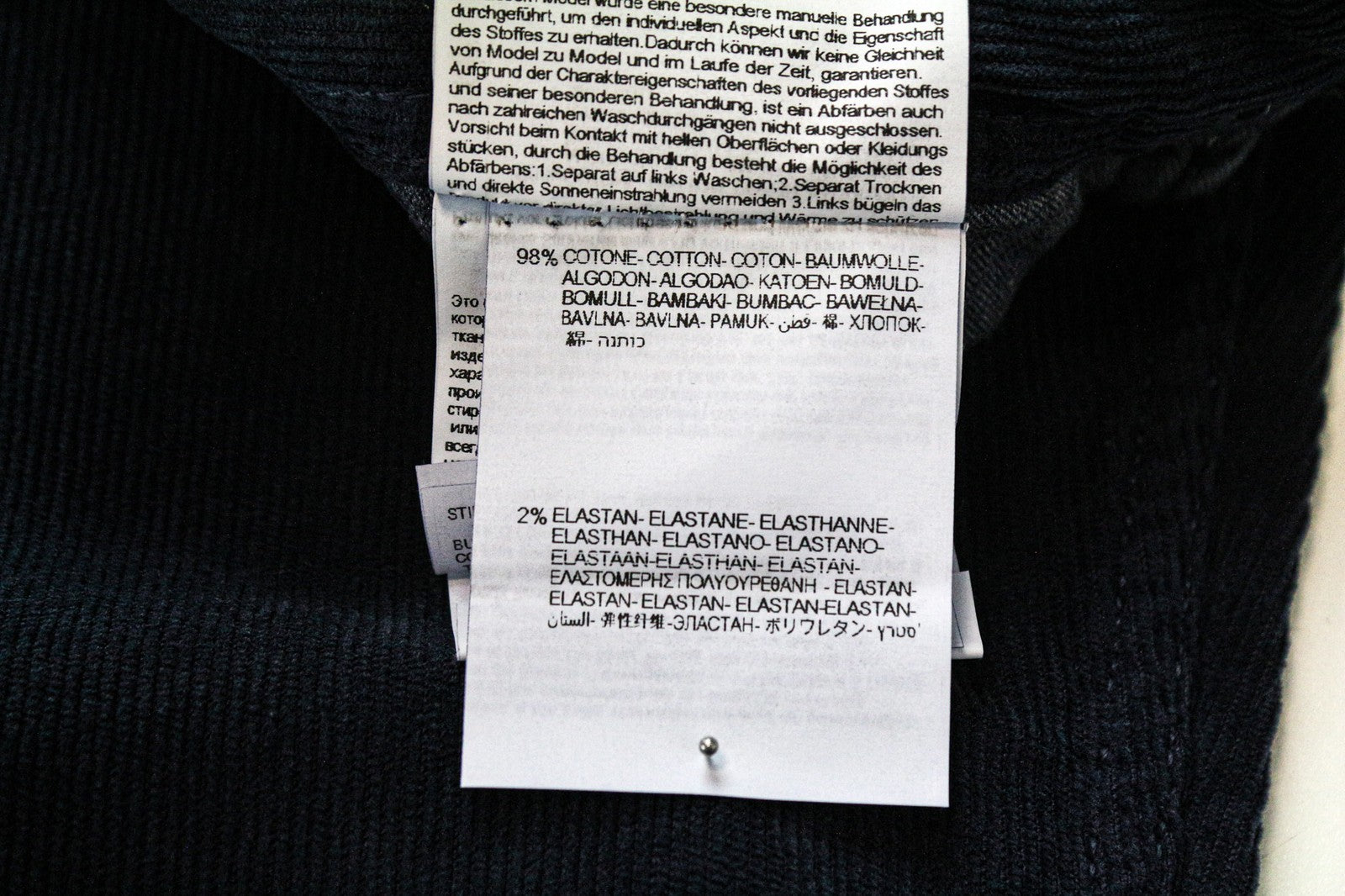 REPLAY Grover Men's Corduroy Trousers W30/L32 Blue Straight Cotton Stretch