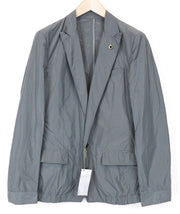 RICHMOND Men's Blazer 48 Grey Lightweight Single-Breasted Unlined