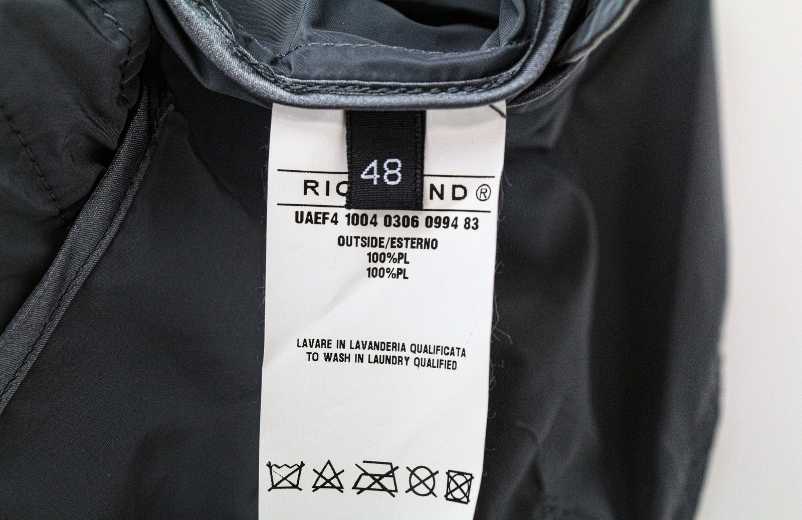 RICHMOND Men's Blazer 48 Grey Lightweight Single-Breasted Unlined