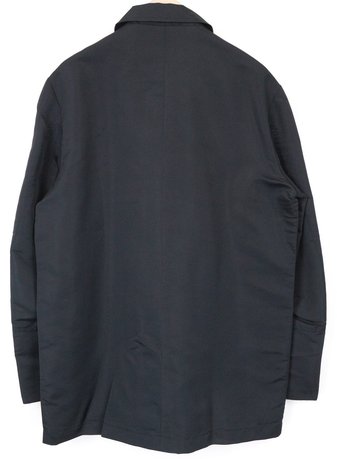 JOHN RICHMOND Men's Jacket UK20 Navy Silk Blend Long Sleeve Single-Breasted