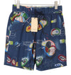 Blue Tencel Shorts