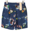 Blue Tencel Shorts