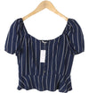 Blue Viscose Blouse
