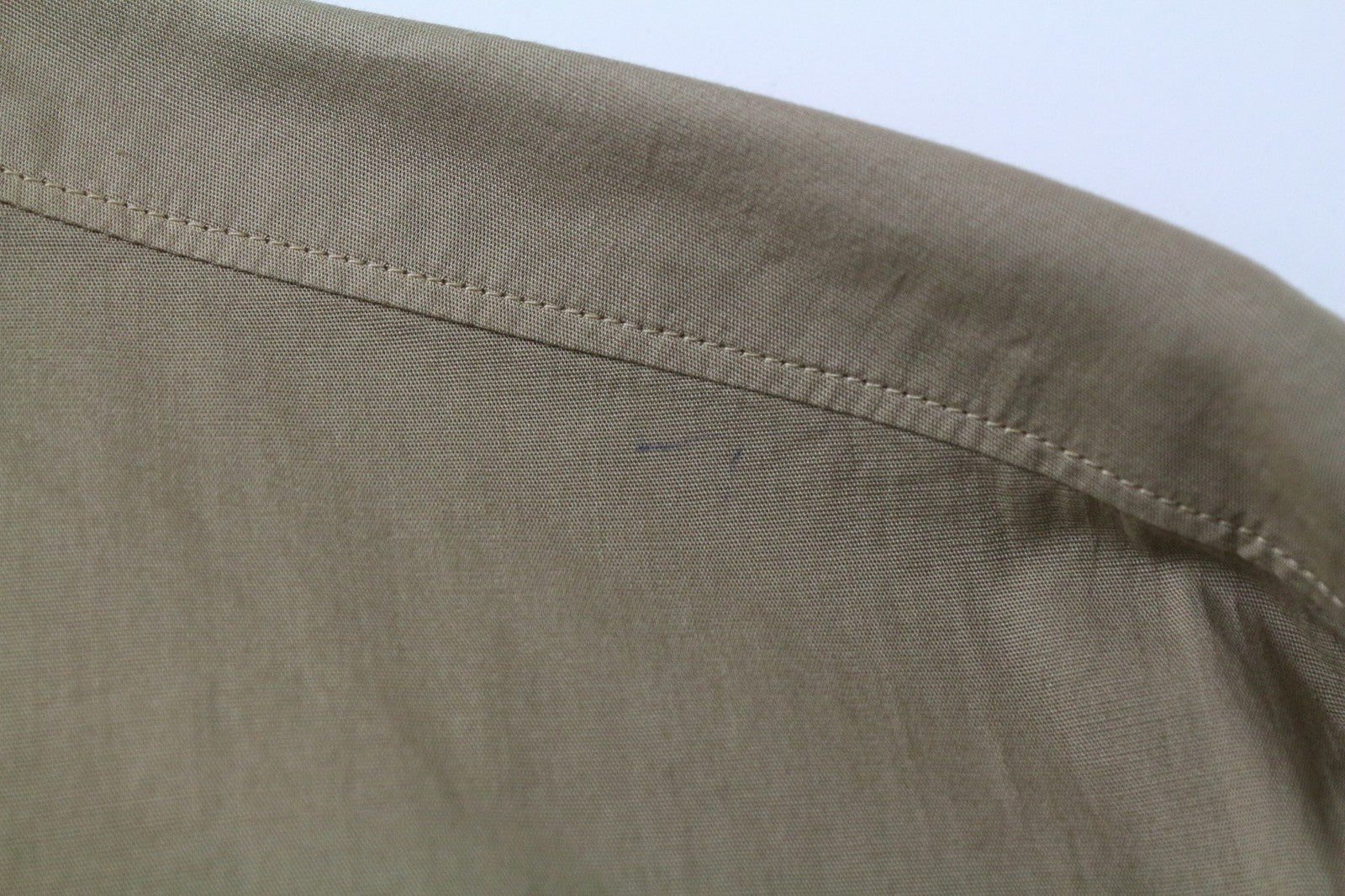 RICHMOND Men's Shirt L Light Brown Cotton Stretch Long Sleeve Buttoned