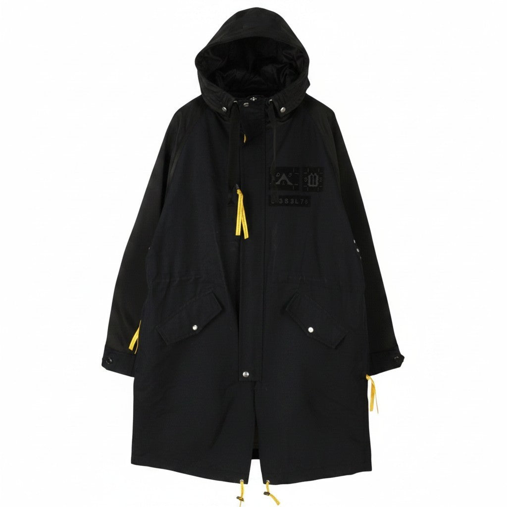 Schwarze Baumwolljacke