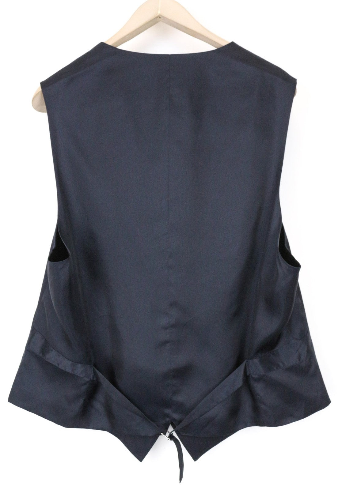 SUITSUPPLY Ferrara vyriška liemenė UK48R tamsiai mėlyna vilnonė vienaeilė V formos iškirpte 