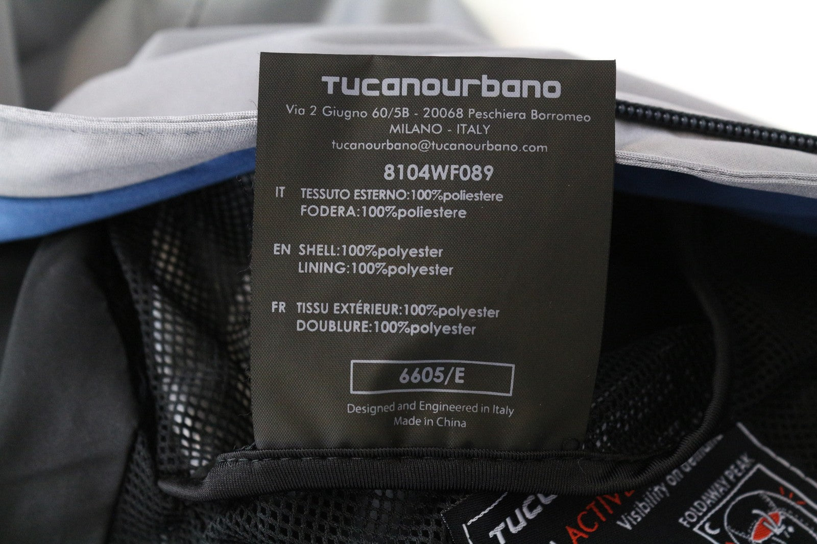 TUCANO URBANO Ire Women's Jacket S Grey Waterproof Hooded Lightweight