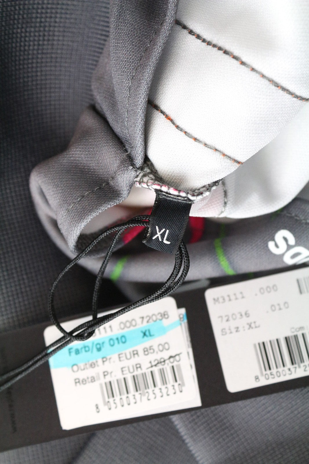 REPLAY Men's Sweatshirt XL Grey Orange Flower Print Zipped Casual Long Sleeve