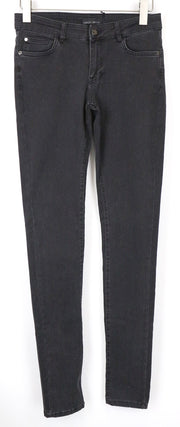 FRANKIE MORELLO Women's Jeans W26 Slim Skinny Fit Black Cotton Stretch Denim