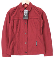 TUCANO URBANO Women's Jacket IT40 Red Cotton Blend Long Sleeve Single-Breasted
